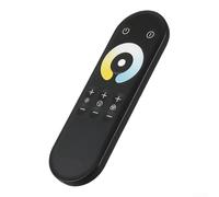 ZMdooreasy Controlador de atenuación LED RF 2.4G Full Touch con ajuste de temperatura de doble color, control de brillo sin costuras para sistemas de iluminación del hogar (control remoto)