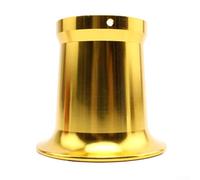 ZMdooreasy Copa de filtro de aire de aluminio para motocicleta, se adapta a carburadores PWK de 21 34 mm, optimiza el flujo de aire del motor (dorado)