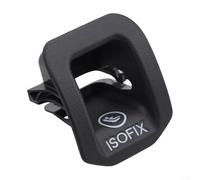 ZMdooreasy Cubierta de montaje para asiento infantil ABS ISOFIX, color negro, panel de interruptor trasero, ajuste interior, compatible con Mercedes A CLA GLA Clase W176 de 2.87 x 2.36 pulgadas