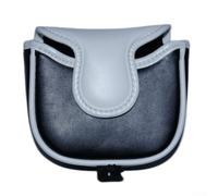 ZMdooreasy Cubierta de putter de poliuretano con interfaz magnética sin costuras, diseñada para sostener firmemente sin requerir ajuste manual (hebilla única blanca)