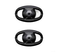 ZMdooreasy Cubierta lateral de perilla de carrete de pesca para Daiwa 24 26 para carrete Steez SV TW, piezas de repuesto de plástico con guía de instalación, negro plateado gris (1 pieza negro)