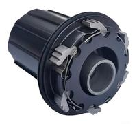 ZMdooreasy Cuerpo de aluminio para bicicleta Freehub 120T, compromiso de 12 mm, eje pasante para HG 8-12 velocidades, casete de montaña, carretera, sistema de rodamiento doble, negro (apertura de 12
