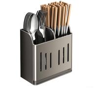 ZMdooreasy Estante magnético para refrigerador de cocina, estante organizador de cubiertos de doble compartimento para utensilios, solución de almacenamiento que ahorra espacio con fácil instalación