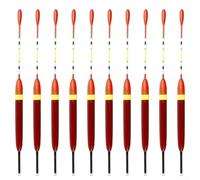 ZMdooreasy Flotador de pesca vertical EVA boya 3g 4g 5g alta visibilidad sensible detección de mordida para mar, lago, río, pesca pesca aparejos rojo 10pcs Set (3g)