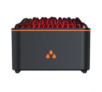 ZMdooreasy Humidificador con efecto de llama simulada, difusor de aroma en aerosol grande para dormitorio, silencioso para mini máquina de niebla de aceite esencial para escritorio de oficina en casa