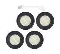 ZMdooreasy Juego de filtros HEPA para SunSare X7A-US y Fieety para aspiradoras V7, filtros de papel HEPA lavables, filtros + 1 cepillo, compatible con modelos inalámbricos (paquete de 4)