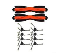 ZMdooreasy Kit de cepillo de repuesto para aspiradora robot para Xiaomi MIJIA M40 D110CN, rodillo principal en forma de V con cepillos laterales, accesorios de limpieza de nailon para pelo de mascotas