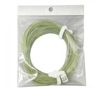 ZMdooreasy Línea de pesca con mosca que se hunde hacia adelante de 100 pies 3IPS verde musgo con 2 bucles soldados para arroyos de agua poco profunda, trucha, lubina, lucio, equipo de aparejos de