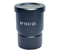 ZMdooreasy Microscopio ocular WF10X2022 WF20X1012 Tipo estéreo 30mm Interfaz FMC lente de vidrio óptico recubierto antirreflejo Carcasa de metal para uso en laboratorio (WF10X/20)