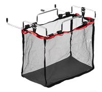 ZMdooreasy Organizador de almacenamiento colgante portátil con bolsillo de malla para colgar, marco de acero portátil ligero diseñado para almacenar objetos pequeños y utensilios (red colgante)