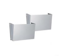 ZMdooreasy Organizador de almacenamiento de vehículos, estante de montaje en pared, soporte de archivos de división de camión de aleación de aluminio para divisores de seguridad de furgoneta, estante
