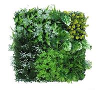 ZMdooreasy Paquete de 1 tapete cuadrado de césped artificial, 50 x 50 cm, decoración de pared del hogar, para balcón, patio, manteles individuales sintéticos al aire libre, adorno de jardín en