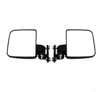 ZMdooreasy Par de espejos laterales para carrito de golf, espejo retrovisor amplio sin taladro con base de succión fuerte, construcción de plástico para EZGO, tractores, cortacésped, carretillas