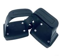 ZMdooreasy Pedales cuadrados antideslizantes para bicicleta estática para interiores, compatible con bielas de 1/2 pulgada y 9/16 pulgadas, marco de acero resistente, opciones rojo/granate (1/2)