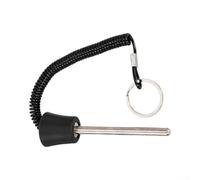 ZMdooreasy Pin magnético para placa de peso de 8 mm para equipos de fitness, pasador de bloqueo de acero inoxidable con diseño antipérdida, accesorio de contrapeso de adsorción segura