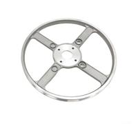 ZMdooreasy Polea de correa de bicicleta de ejercicio de aleación de aluminio de 280 mm de diámetro, pieza de repuesto silenciosa para fitness, correr, yoga, equipo cardiovascular, pedalier de pedalier