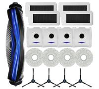 ZMdooreasy Práctico paquete de limpieza para Ecovacs para Deebot N30 para cepillo principal, filtros, paños de fregona y cepillos laterales (A)
