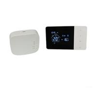 ZMdooreasy R11 Termostato inalámbrico de caldera de pantalla grande Controlador de temperatura inteligente Aplicación programable semanal Control remoto Manual Modo automático ± 1 °C Precisión Blanco