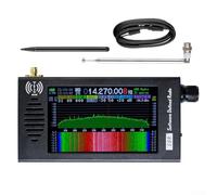 ZMdooreasy Receptor de radio digital portátil con pantalla LCD IPS de 4.3 pulgadas AM, FM, CW, WFM SSB, radio de onda corta de 100 KHz-149 MHz, batería integrada de 5000 mAh