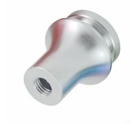ZMdooreasy Retenedor de maletero de coche para transmisión manual, adaptador de perilla de cambio de aluminio de perfil bajo M10 x 1.5 rosca (plata)