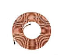 ZMdooreasy Rollo de línea de freno de acero recubierto de cobre de 3/16 pulgadas x 25 pies, manguera de tubo de freno flexible para sistemas de transmisión de combustible de frenado hidráulico