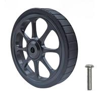ZMdooreasy Rueda de aleación de aluminio de 82 mm con eje de rodamiento de acero para bicicleta plegable, tornillo M6. Especificación ligera y estable, color negro, rojo, plateado y dorado (negro)