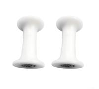 ZMdooreasy Rueda de rodamiento para máquina de remo y máquina de vientre, 78 mm de longitud con agujero de 8 mm, polea de plástico suave para tubos elípticos de 70 x 30 mm, color blanco, paquete de 2