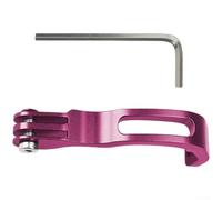 ZMdooreasy Soporte de extensión de aleación de aluminio para bicicletas plegables Brompton, lámpara frontal de precisión CNC y soporte para cámara de acción, accesorio de ciclismo ligero (D)