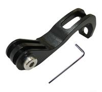 ZMdooreasy Soporte de extensión de aleación de aluminio para bicicletas plegables Brompton, lámpara frontal de precisión CNC y soporte de cámara de acción, accesorio de ciclismo ligero (H)