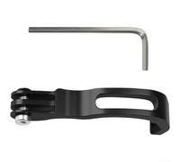 ZMdooreasy Soporte de extensión de luz de horquilla de aleación de aluminio para bicicletas plegables Brompton, lámpara frontal de precisión CNC y soporte de cámara de acción, accesorio de ciclismo