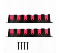 ZMdooreasy Soporte para caña de pescar montado en la pared, estante de almacenamiento horizontal vertical para 6 cañas ABS EVA protección suave altura ajustable ahorro de espacio organizador de equipo