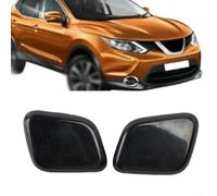 ZMdooreasy Tapa de boquilla de pulverización para lavadora de faros delanteros ABS negro OEM 28659-4EM derecha OEM 28658-4EM compatible con Nissan