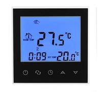 ZMdooreasy Termostato digital programable 16A con gestión inteligente de temperatura y pantalla dual interior/exterior para sistemas de calefacción eléctrica (negro)