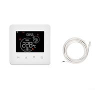 ZMdooreasy Termostato WiFi para MOES para Tuya con control de voz para agua, eléctrica, caldera de gas y sistemas de calefacción de suelo con función de temporizador (calefacción eléctrica)