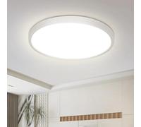 ZMH Plafon LED Techo Lampara Techo Panel - Ø18cm Lámpara de Baño Blanco Neutro 15W Dormitorio Iluminación IP44 Impermeable Blanco Pasillo Lámpara Redonda para Baño Cocina Pasillo