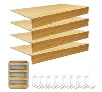 ZMHPLKH Fundas de Alambre para Estantes - Juego de 4 Tapas con 8 Clips, para Cocina, Armario, Baño, Organizador de Estantes Metálicos, Fácil Instalación, Ideal para Hogar y Oficina