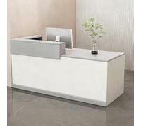 ZMHPLKH Mostrador de recepción mostradores para Tiendas recepciones peluqueria con cajón con Cerradura y Armario de Almacenamiento para Espacios pequeños, Ideal para oficinas, Tiendas y hoteles