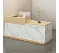 ZMHPLKH Mostrador de recepción mostradores para Tiendas recepciones peluqueria con cajón con Cerradura y Armario de Almacenamiento para Espacios pequeños, Ideal para oficinas, Tiendas y hoteles