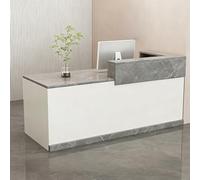 ZMHPLKH Mostrador de recepción mostradores para Tiendas recepciones peluqueria con cajón con Cerradura y Armario de Almacenamiento para Espacios pequeños, Ideal para oficinas, Tiendas y hoteles