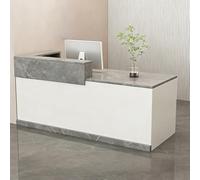 ZMHPLKH Mostrador de recepción mostradores para Tiendas recepciones peluqueria con cajón con Cerradura y Armario de Almacenamiento para Espacios pequeños, Ideal para oficinas, Tiendas y hoteles