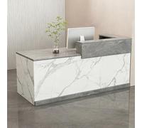 ZMHPLKH Mostrador de recepción mostradores para Tiendas recepciones peluqueria con cajón con Cerradura y Armario de Almacenamiento para Espacios pequeños, Ideal para oficinas, Tiendas y hoteles