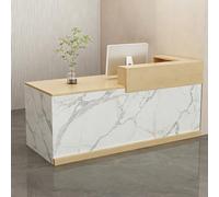 ZMHPLKH Mostrador de recepción mostradores para Tiendas recepciones peluqueria con cajón con Cerradura y Armario de Almacenamiento para Espacios pequeños, Ideal para oficinas, Tiendas y hoteles