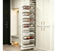ZMHPLKH Organizador de Zapatos Extraíble y Ajustable con Estantes Modulables y Diseño Escalonado - Zapatero Retráctil para Armarios, Recibidores y Vestidores - Ideal para Familias con Espacios Limitad