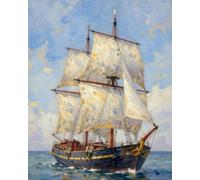 ZMHZMY Kits de pintura por números para adultos, velero de mar, kits de pintura por números sobre lienzo, pinturas al óleo para principiantes, artes y manualidades, 40 x 50 cm, sin marco