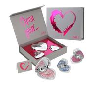 ZMILE Cosmetics Orchid Love Caja de regalo de maquillaje, contiene 3 Corazones rellenos de colorete al horno, sombra de ojos al horno y brillo de labios en crema