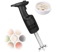 ZMJGLL Batidora de Mano Comercial, batidora de inmersión Profesional de 20000 RPM con Motor de Cobre Puro, Cuchilla de Acero Inoxidable para sopas y Nata montada, fácil de Guardar. (Standard)