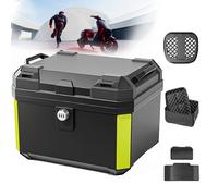 ZMJGLL Caja Superior para Motocicleta, baúl Trasero para Motocicleta con Placa Base de Soporte, Cerradura mecánica, Almacenamiento para Moto, Caja de Tour Trasera de Cuero Impermeable (Password Lock)