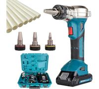 ZMJGLL Herramienta de expansión para tuberías PEX: expansor eléctrico de rotación automática para fontanería y engaste de tuberías. Incluye Cabezales expansores de 16 mm, 20 mm y 25 mm.