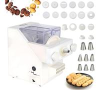 ZMJGLL Máquina para Hacer Galletas, Prensa automática para Galletas, 50-60 RPM, 180 W, Herramientas eléctricas para Hornear con 8 boquillas reemplazables, fácil de Limpiar.