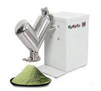 ZMJGLL Mezcladora de Polvo Experimental Tipo V, mezcladora rotativa Vertical de gránulos y partículas de Acero Inoxidable con Velocidad Ajustable, mezcladora eléctrica Grande para Polvo seco. (8L)